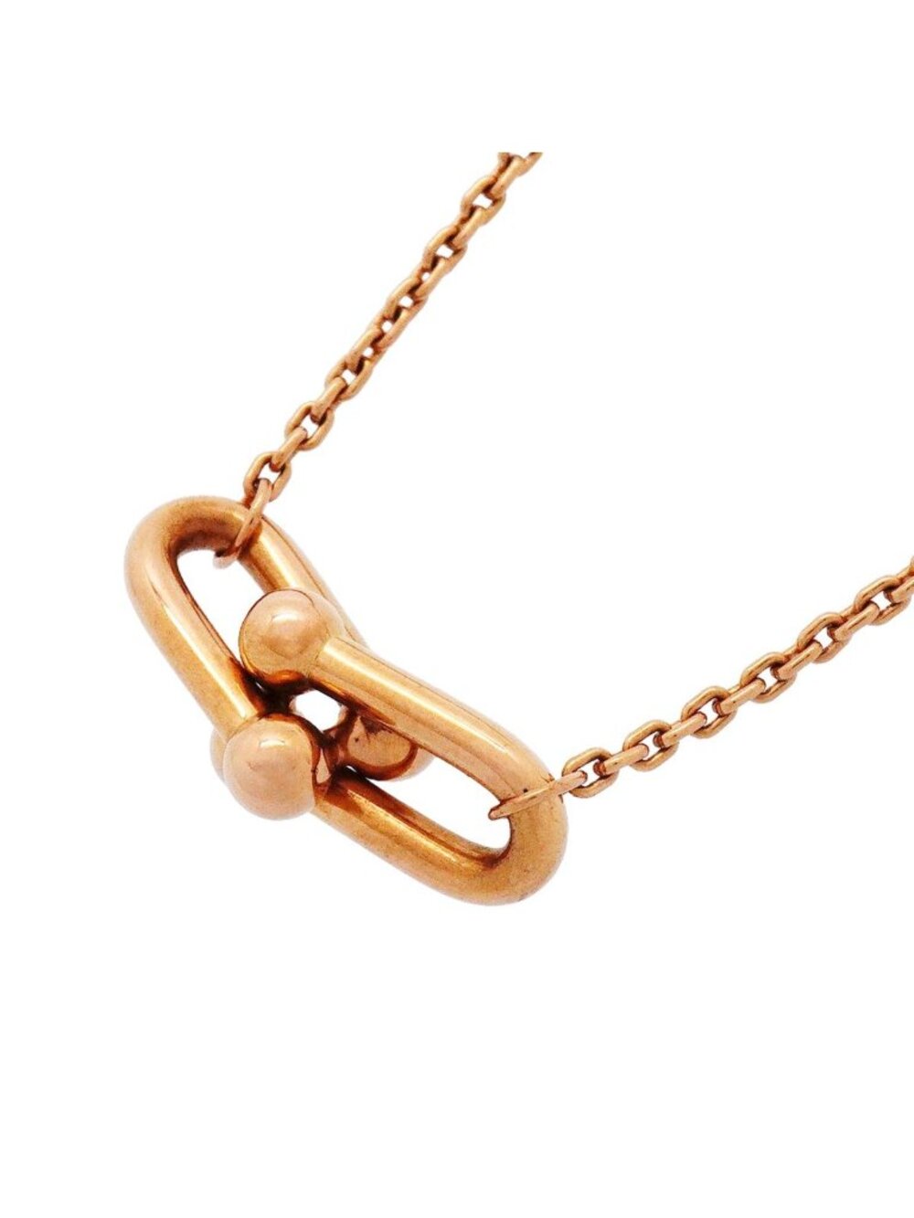 Tiffany & Co Necklace HardWear Double Link Small 18k Pink Gold